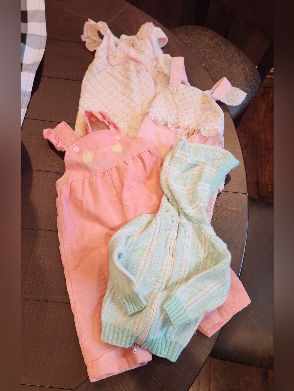 Vintage! Set of Four Baby Girl's Size 12 Month Clothing